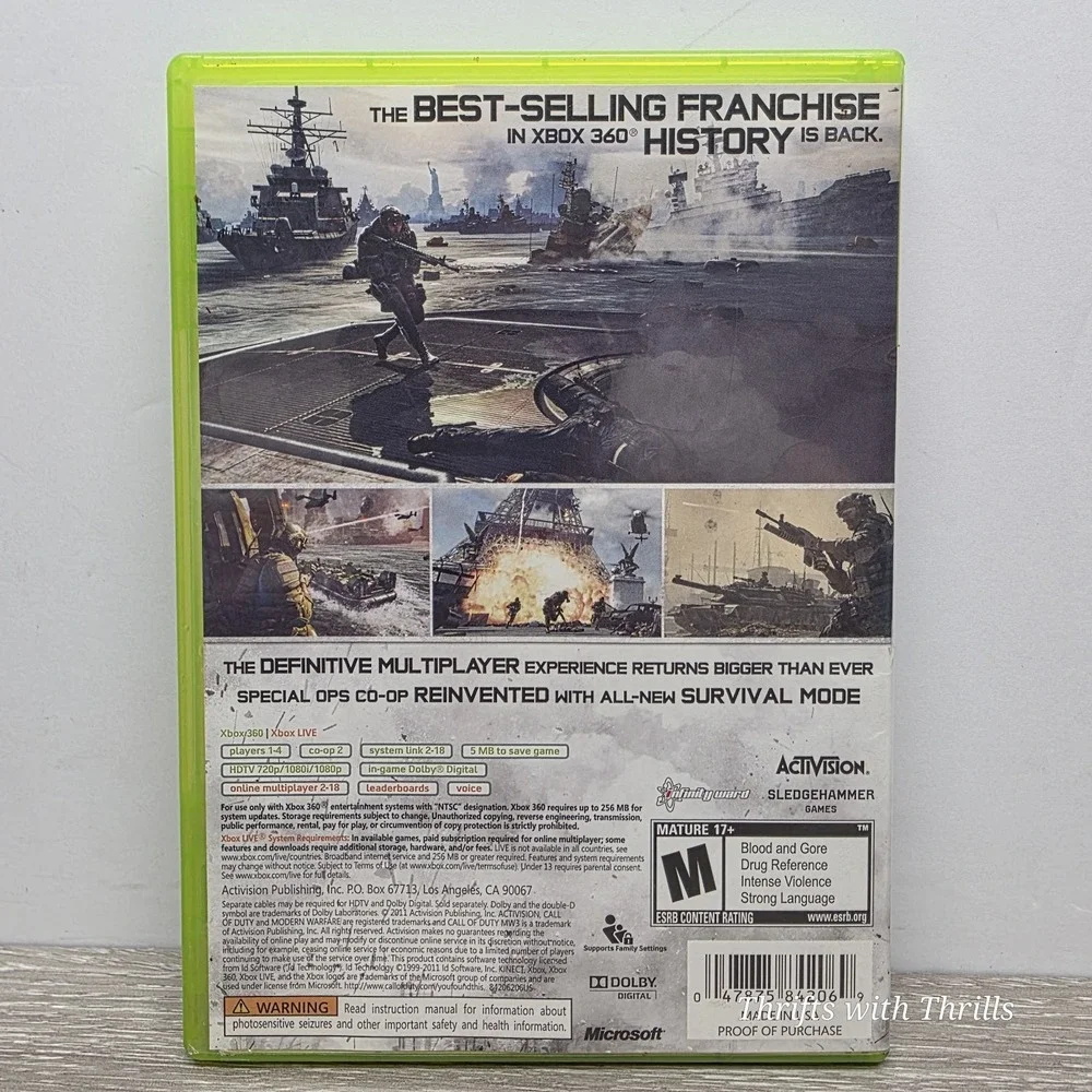 Call of Duty: Modern Warfare 3 (Xbox 360, 2011)